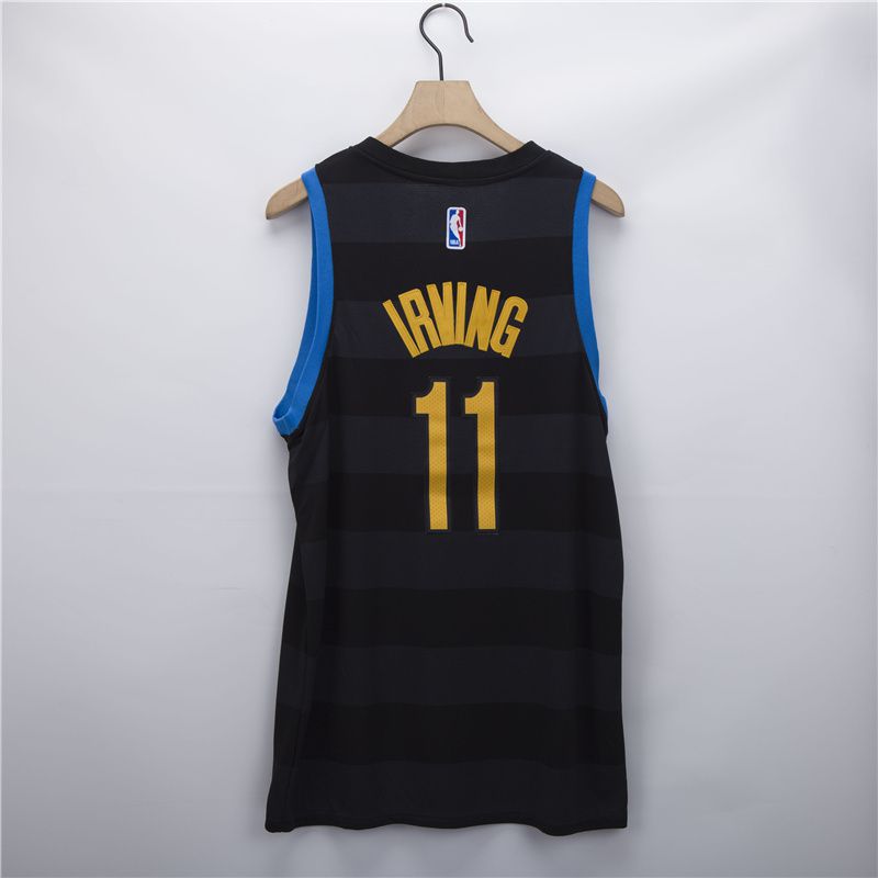 Men Brooklyn Nets #11 Irving black Fashion Nike 2021 NBA Jersey->brooklyn nets->NBA Jersey